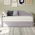 Twin Size Daybed with Extended Pop Up Trundle