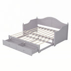Twin Size Daybed with Extended Pop Up Trundle