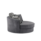 GDFStudio Harrison Swivel Accent Barrel Chair for Relaxed Living