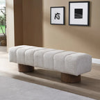 Christopher Knight Home - Daniel Upholstered Dining Bench, No-Assembly Entryway & Bedroom Ottoman with Sturdy Wood Legs