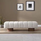 Christopher Knight Home - Daniel Upholstered Dining Bench, No-Assembly Entryway & Bedroom Ottoman with Sturdy Wood Legs