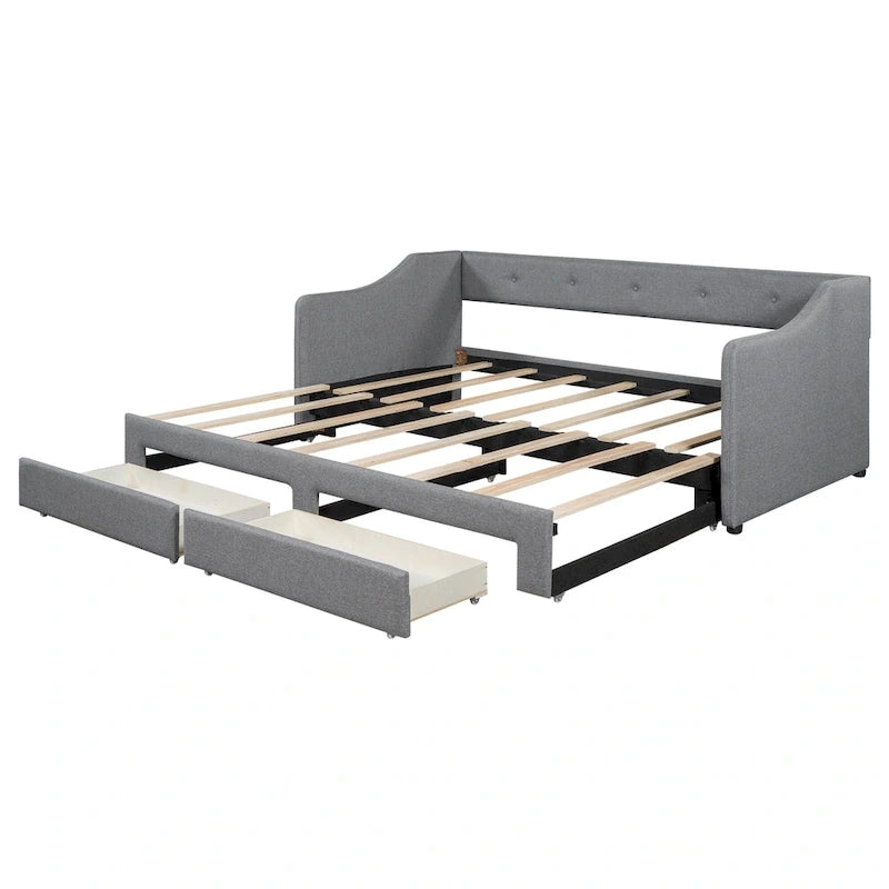 Twin XL to King Daybed with Drawers