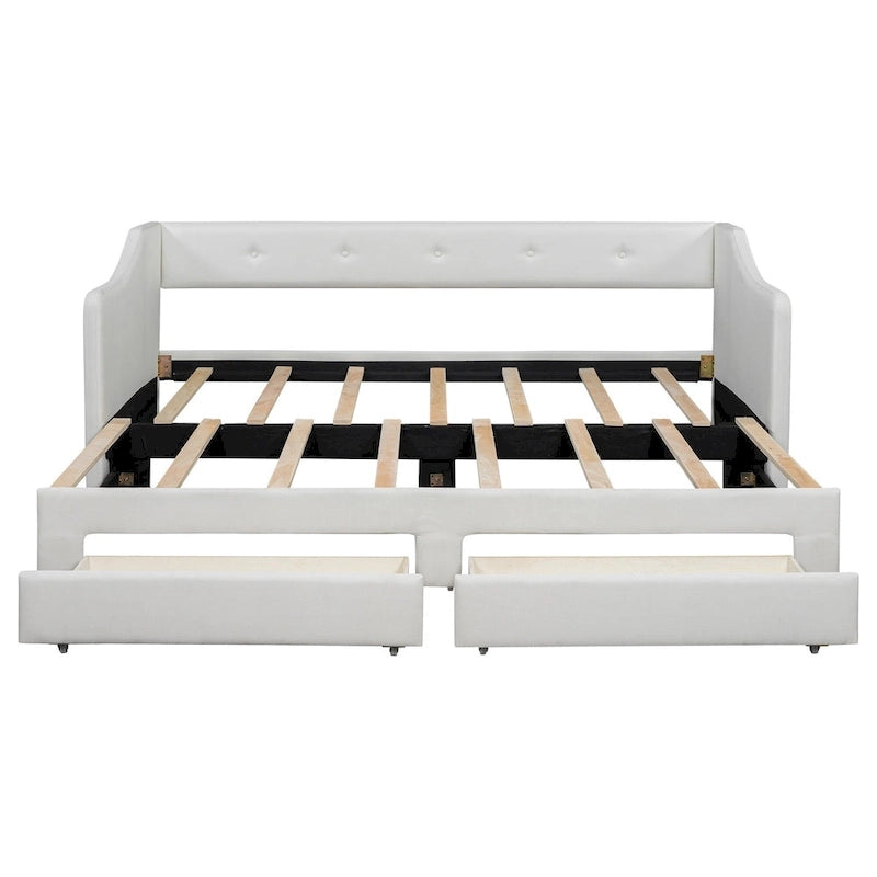 Twin XL to King Daybed with Drawers