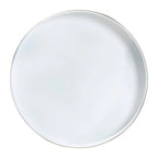 Javion Modern Glam Round Accent Side Table - Black & Gold Metal End Table with Tray Top for Indoor or Semi-Outdoor Use