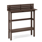 Costway 48 Outdoor Bar Table with Storage Shelf & Adjustable Foot - See Details