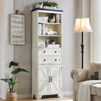 72 Tall Bathroom Storage Cabinet, Farmhouse Storage Cabinet - N/A