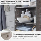 72 Tall Bathroom Storage Cabinet, Farmhouse Storage Cabinet - N/A