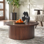 Lifestorey Kendrick Fluted Low Profile Coffee Table