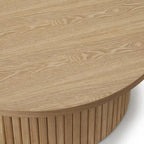 Lifestorey Kendrick Fluted Low Profile Coffee Table