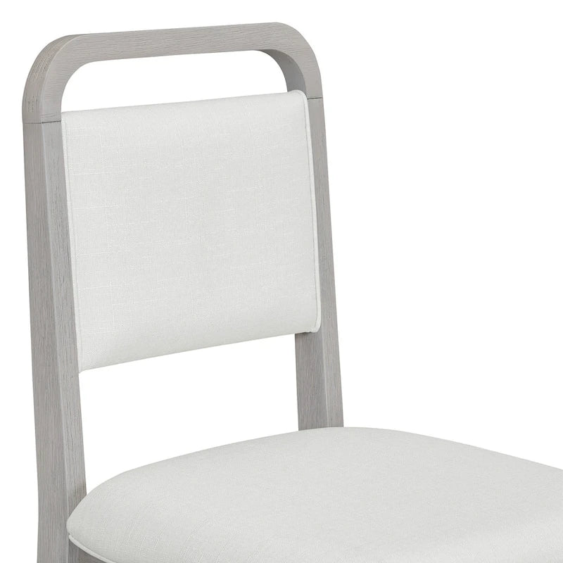 5 Piece Dining Table and Chair Set, Wooden Kitchen Dining Table Set with Round Dining Table and 4 Upholstered Chairs