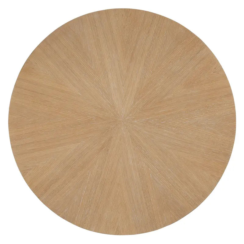 5 Piece Dining Table and Chair Set, Wooden Kitchen Dining Table Set with Round Dining Table and 4 Upholstered Chairs