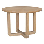 5 Piece Dining Table and Chair Set, Wooden Kitchen Dining Table Set with Round Dining Table and 4 Upholstered Chairs