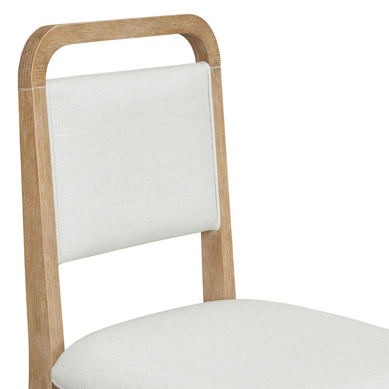 5 Piece Dining Table and Chair Set, Wooden Kitchen Dining Table Set with Round Dining Table and 4 Upholstered Chairs