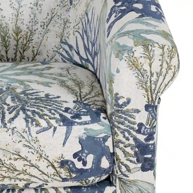 Moriarty Coastal/Beach/Ocean Inspired Swivel Accent Arm Chair