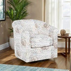 Moriarty Coastal/Beach/Ocean Inspired Swivel Accent Arm Chair