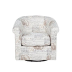 Moriarty Coastal/Beach/Ocean Inspired Swivel Accent Arm Chair