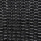 Wicker Outdoor Storage Cabinet Weather-proof Kitchen Island Rattan Bar Table with Tempered Glass Desktop and Drawer Pool Toys