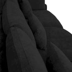 Modern Comfy Linen Sectional Sofa 3-Seater Down Filled Cloud Couch