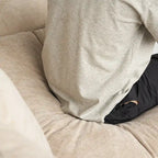 Modern Comfy Linen Sectional Sofa 3-Seater Down Filled Cloud Couch