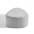 43 Rounded Triangle Upholstered Ottoman, Oversize Fabric Ottoman Footstool