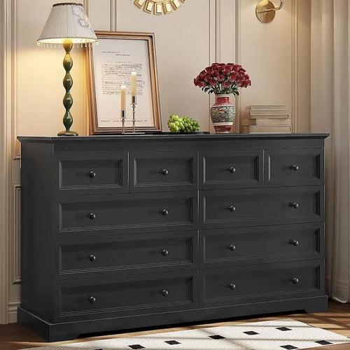 10 Drawers Dresser 55 Large Drawers Wood Dressers & Chest of Drawers