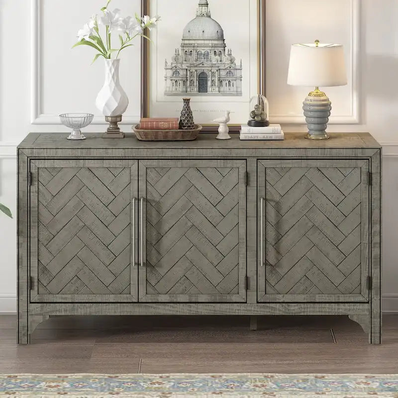 Storage Cabinet Sideboard with Adjustable Shelves