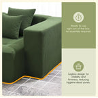 L Shaped Modular Cloud Sofa, Sectional Corduroy Couch