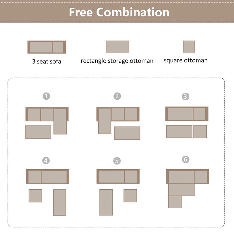 L-Shaped Reversible Modular Sectional Couch,Upholstered Sectional Sofa