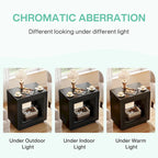 Wood End Table with Storage, Walnut Nightstands for Living Room, Bedroom