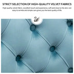 Solid Wood Velvet Upholstered Dining Chair Set of 4