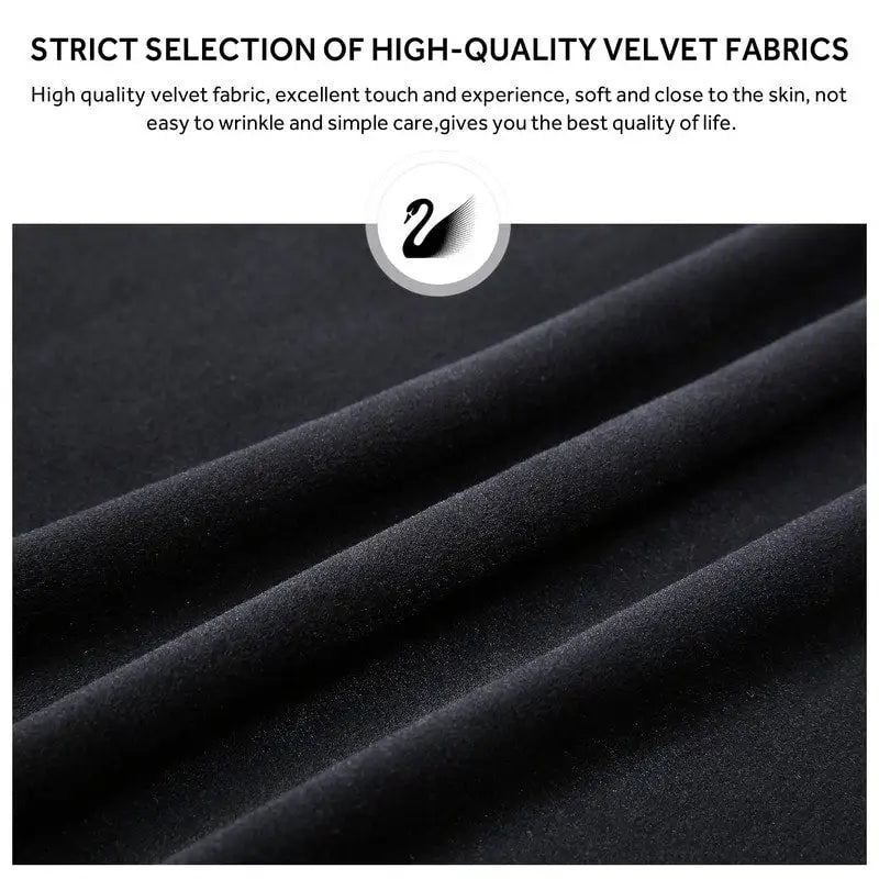 Solid Wood Velvet Upholstered Dining Chair Set of 4