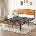 Queen SizePlatform Bed 800lb Capacity with 12.8 Under-Bed Storage
