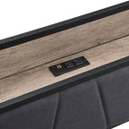 Full Size Metal Platform Bed with Drawers and Storage Headboard