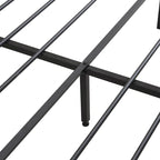 Full Size Metal Platform Bed with Drawers and Storage Headboard