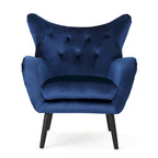 34.25 Velvet Wingback Arm Chair