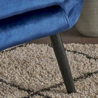 34.25 Velvet Wingback Arm Chair