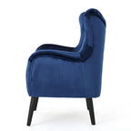 34.25 Velvet Wingback Arm Chair