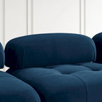 Blue 93 Modular L-Shaped 4-Seater Sofa with Reversible Ottoman