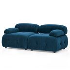 Blue 93 Modular L-Shaped 4-Seater Sofa with Reversible Ottoman