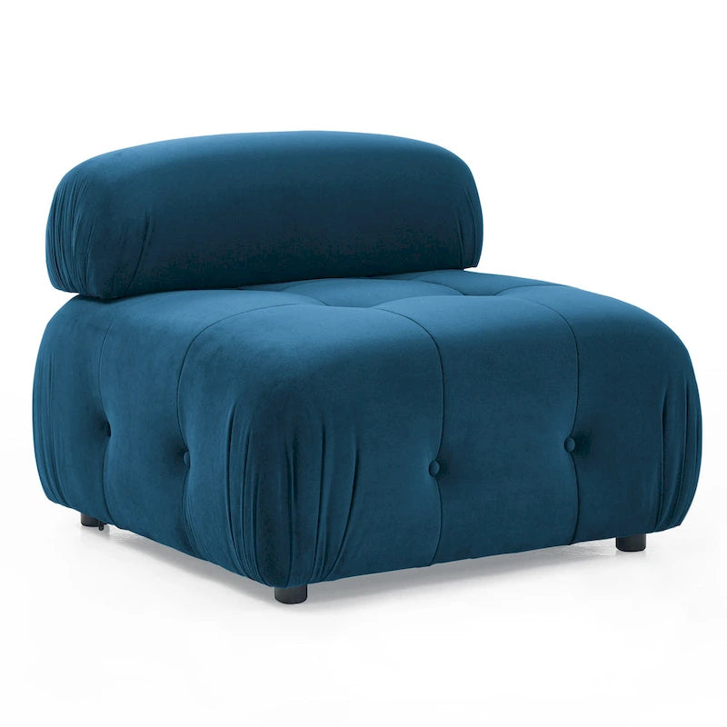 Blue 93 Modular L-Shaped 4-Seater Sofa with Reversible Ottoman
