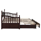 Twin Wooden Daybed with 2 Drawers & Trundle