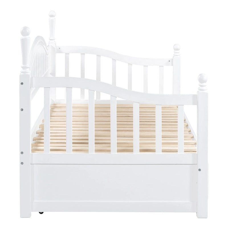Twin Wooden Daybed with 2 Drawers & Trundle