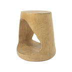 14.5 Modern Round Side Table with Stable Wide Base for Living Room or Bedroom