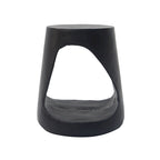 14.5 Modern Round Side Table with Stable Wide Base for Living Room or Bedroom
