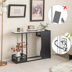 Costway 43.5 Console Table with Faux Marble Top & 2 Storage - See Details