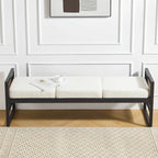 Fabric Upholstered Storage Bench for End of Bed, Entryway - 56.69L x 16.93W x 22.4H