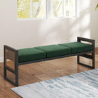 Fabric Upholstered Storage Bench for End of Bed, Entryway - 56.69L x 16.93W x 22.4H