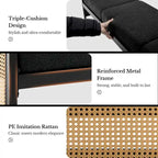 Fabric Upholstered Storage Bench for End of Bed, Entryway - 56.69L x 16.93W x 22.4H