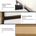 Fabric Upholstered Storage Bench for End of Bed, Entryway - 56.69L x 16.93W x 22.4H