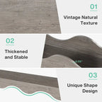 63-Inch Wood Console Table, Rectangular Entryway Table for Living Room, Rustic Brown